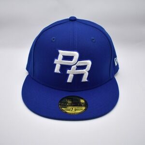 New Era 59FIFTY Puerto Rico WBC World Baseball Classic Fitted Hat Cap 7 1/8 Blue